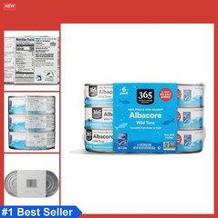 Canned Albacore Tuna 5 Ounce 6 Pack No Salt Added Water Packed Wild Caught Pole