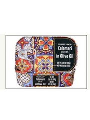 3X Trader Joe’s Calamari Pieces In Olive Oil 3.91 oz —3 Cans Wild Caught