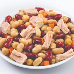 Genova Tuna Mediterranean Bean Salad 7.76 Oz Bowls Pack of 6 Ready to Eat