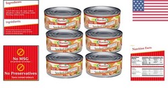 Convenient 5oz Cans of Smoked Ham (Pack of 6) – Protein Rich & Allergen-Free