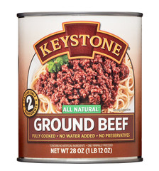 Keystone Meats All Natural Beef 3 Cans | Fully Cooked 14.5 oz Canned Meat Bulk