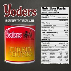 Canned Fully Cooked Turkey Chunks – 28 oz, 10- Shelf Life for Emergencies