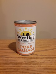 Canned Pork Breakfast Sausage 14.5oz 6-Pack Werling & Sons Survival Camping LTS