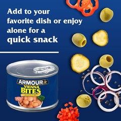 Armour Star Chicken 🍗 Vienna Sausage Bites, Canned Sausage, 10 OZ (Pack of 12)