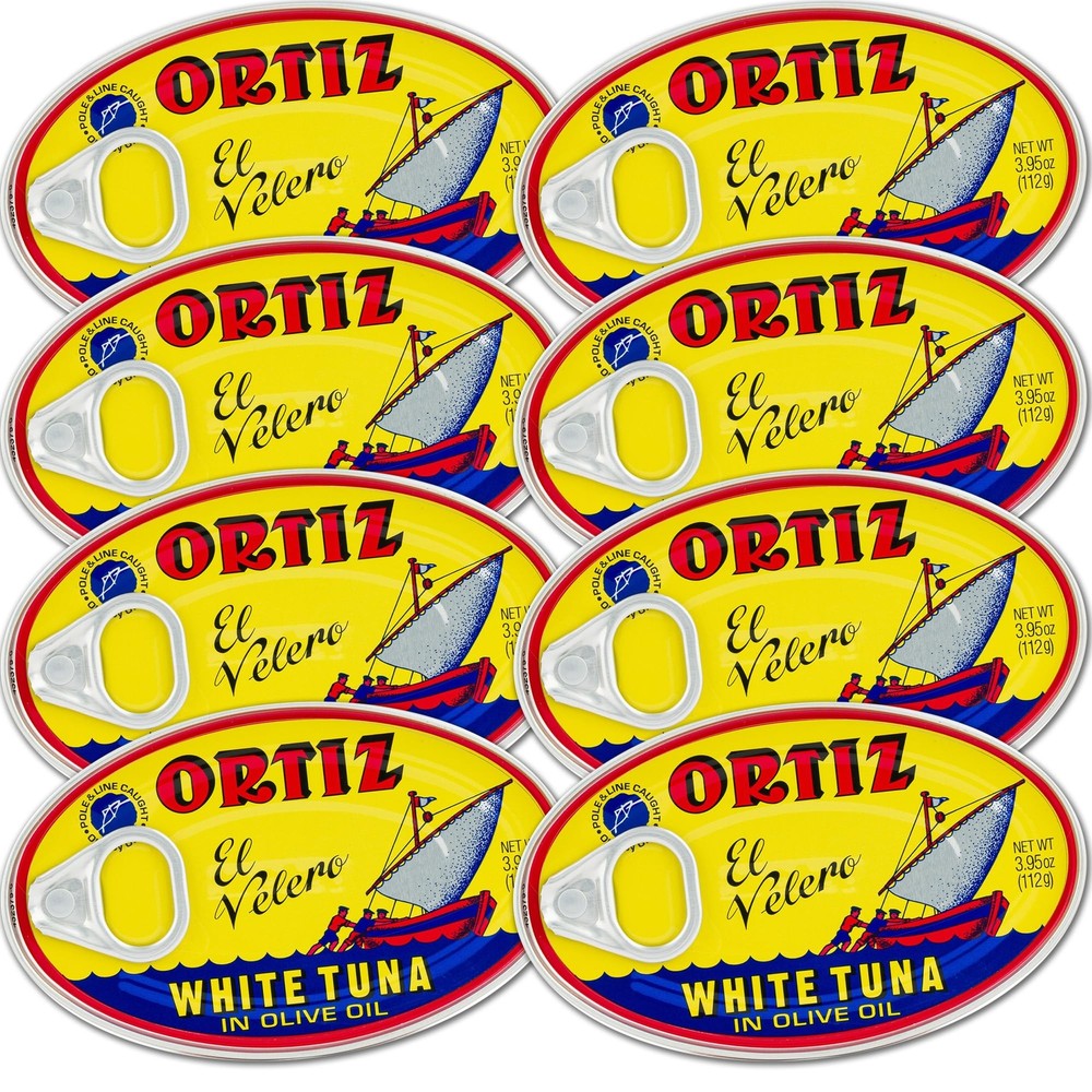 Ortiz White Tuna in Olive Oil Fresh Tender Slices Spanish Wild Caught Tuna Hi…