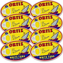 Ortiz White Tuna in Olive Oil Fresh Tender Slices Spanish Wild Caught Tuna Hi…