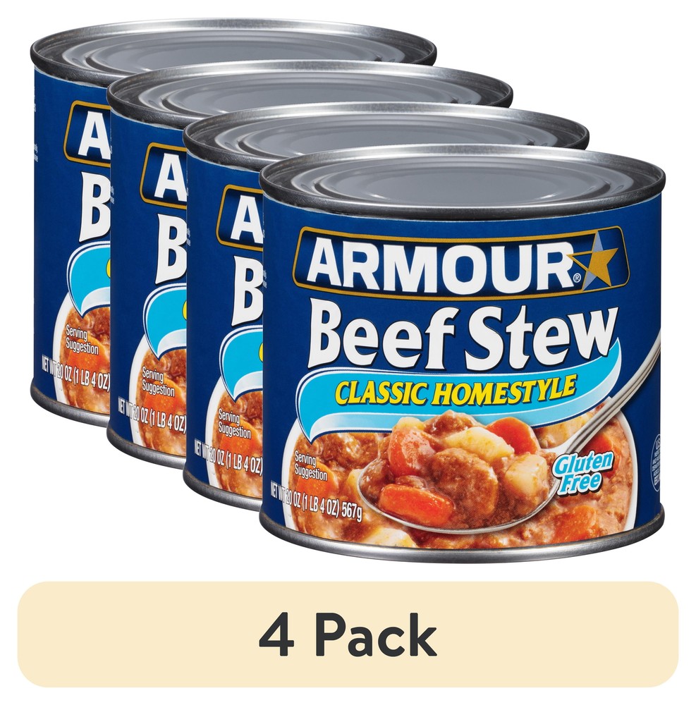 (4 Pack) Classic Homestyle Beef Stew, 20 Oz Can