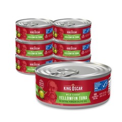 King Oscar Yellowfin Tuna in Extra Virgin Olive Oil, 5 Ounce Cans Pack of 6, …