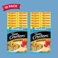 StarKist Tuna Creations Sweet Spicy 12 Pack Flavor Fresh 2.6oz Pouches
