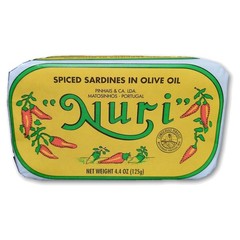 Sardines in Spiced Olive Oil 4.4 oz Cans – 2 Pack