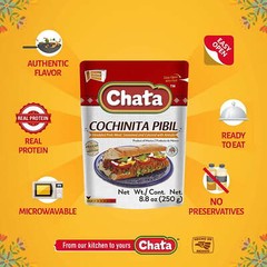 Chata Cochinita Pibil 8.8oz Pack of 6 – Authentic Mexican Pork Taco Filling