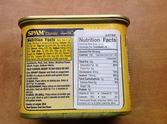 SPAM Classic Hormel Foods International Arabic “90% Pork NOT FOR MUSLIMS” Label