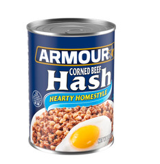 (12 pack) Armour Corned Beef Hash, 16g Protein Per Serving, 14 oz Can