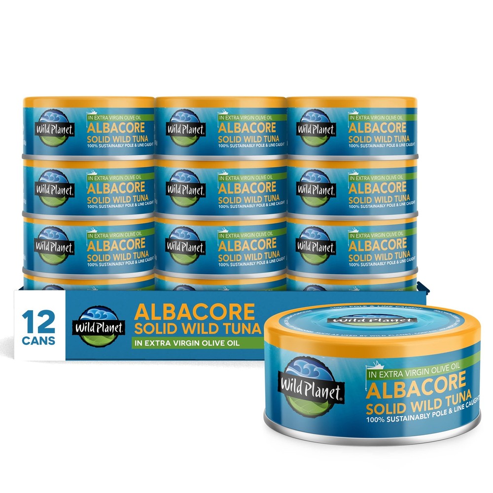 Wild Planet Albacore Tuna in Extra Virgin Olive 5 Ounce (Pack of 12)