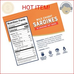 Bumble Bee Sardines in Louisiana Hot Sauce, 3.75 oz Tin (Pack of 12) – Wild Caug