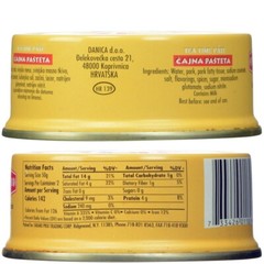 Pack 2 Canned Meat Pork Liver Pate “For Tea Time” Podravka 100g x 2