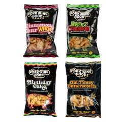 4 Bag Variety Pack of Sweet & Salty Dessert Flavored Pork Rinds 3 oz Variety…