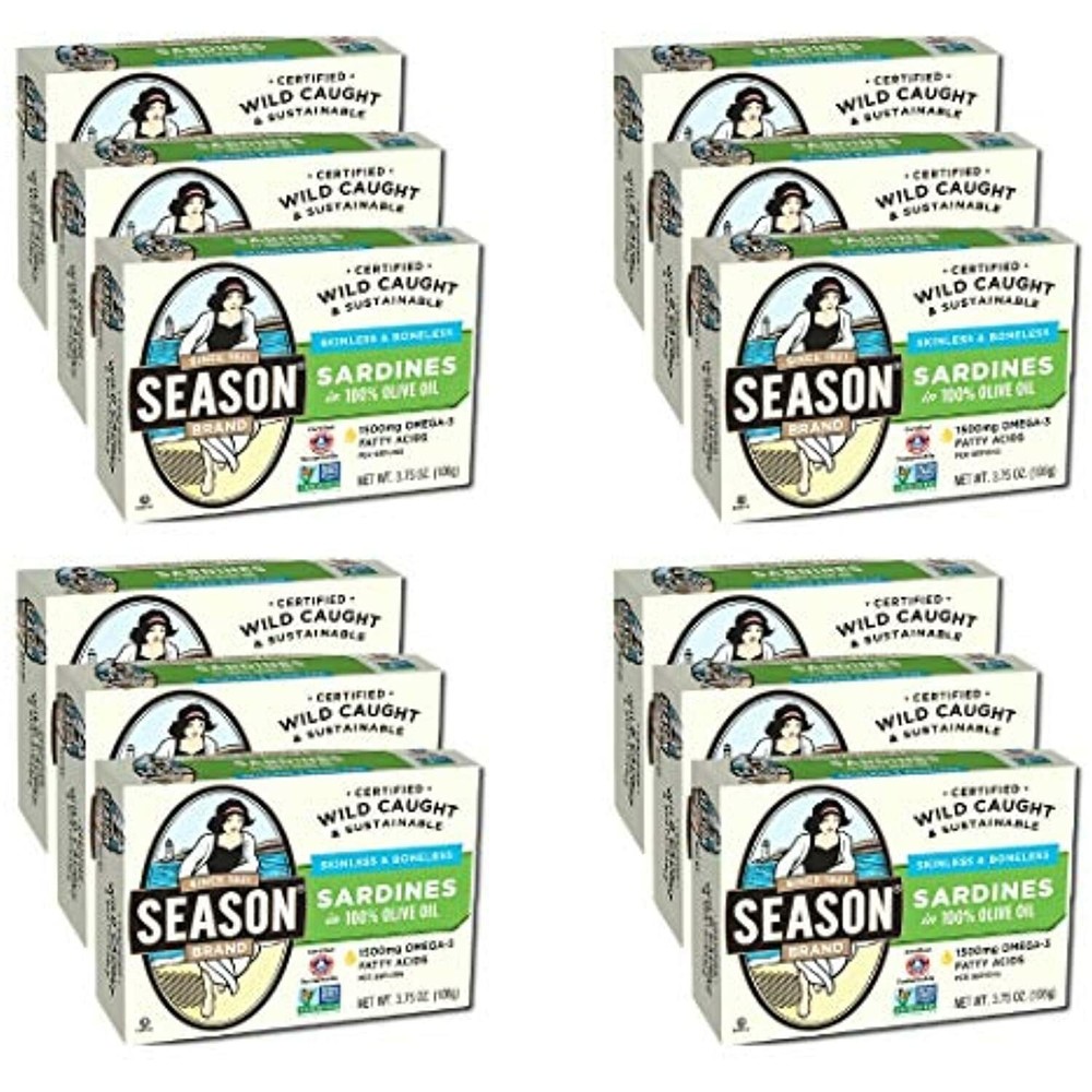 Season’s Skinless and Boneless Sardines in Pure Olive Oil. Imported From Morocco
