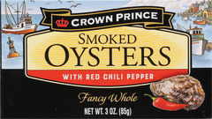 (3 Pack) Smoked Oysters with Red Chili Pepper, 3 Oz Can