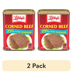 (2 pack) Libby’s Corned Beef, 14g Protein Per Serving, Canned Meat, 25% Less …