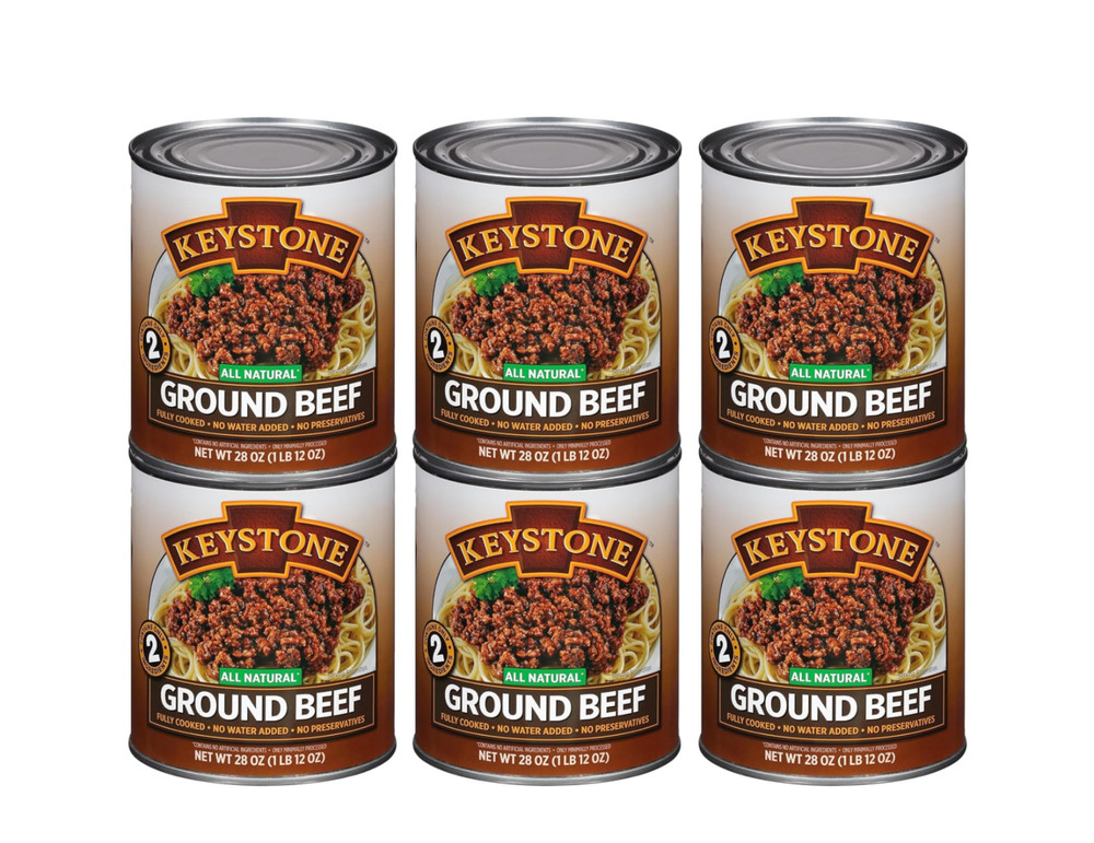 Free Shipping Keystone All Natural Ground Beef, 28 oz Can 3 cans