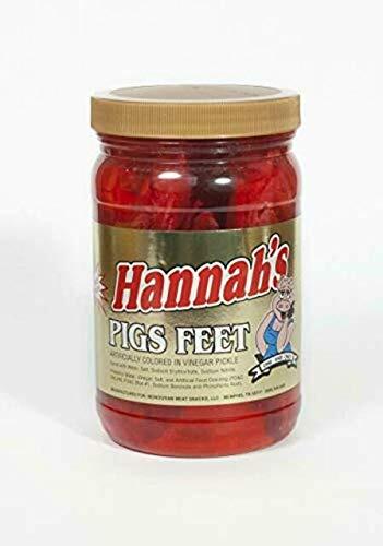 Hannah’s Ready To Eat Pickled Pigs Feet 16 oz. Jar