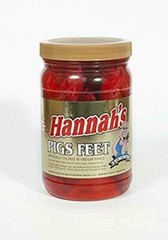 Hannah’s Ready To Eat Pickled Pigs Feet 16 oz. Jar