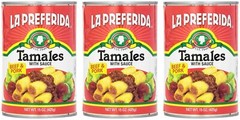 Tamales Beef & Pork 15-Ounce Pack – 3