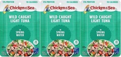 Chicken of the Sea Wild Caught Light Tuna in Spring Water 3 Pack