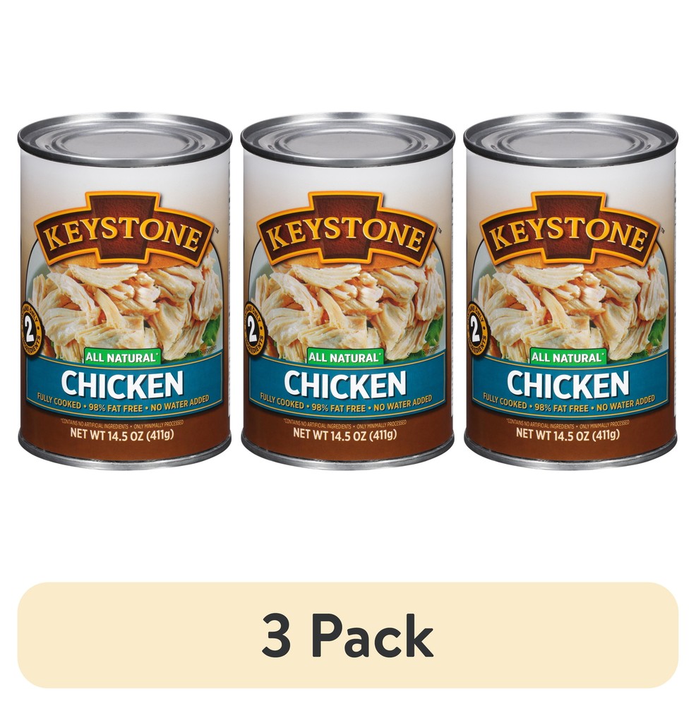 (3 pack) Keystone All Natural Chicken, 14.5 oz Can