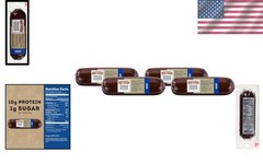 Gourmet 100% Natural Beef Summer Sausage – High Protein & Gluten Free Pack of 4