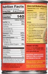 Grace Mackerel in Tomato Sauce 5.5 oz Tin 4 pack