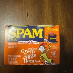 Dr Seuss Green Eggs and Ham Spam 2 Pack 65th Anniversary Limited Edition Ex 6/28