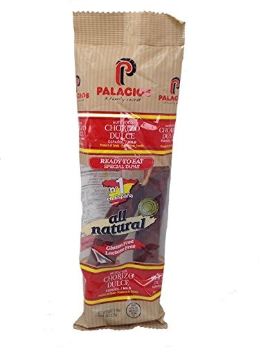 Palacios Authentic Spanish Chorizo Pack of 2 7.9 Ounce All Natural Sausage