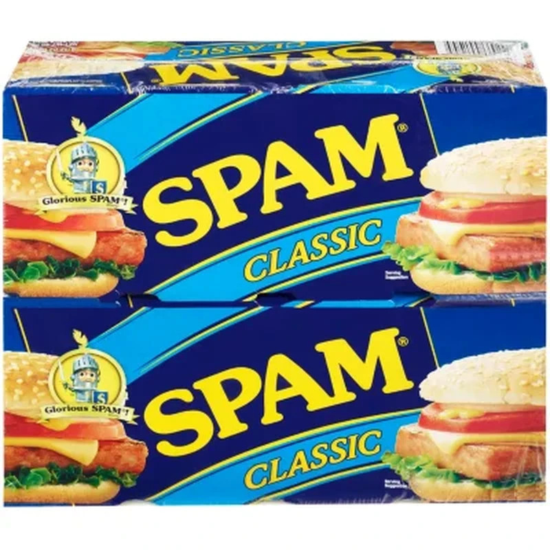 SPAM Classic 12 oz Cans – 8 Pack Bulk – Canned Meat