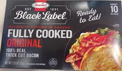 Hormel Black Label, Fully Cooked Bacon, 2.52 oz