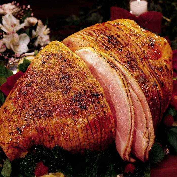 Christmas hams Low Salt Smoked Whole Ham Boneless Spiral Cut Fully Cooked
