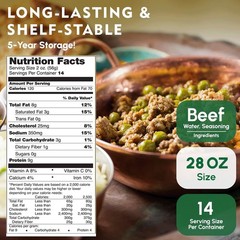 Werling & Sons Taco Beef Filling 28 Oz – Fully Cooked, Heat & Serve | Premium…