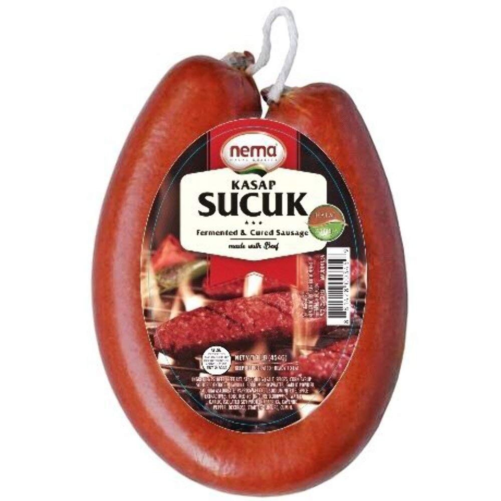 Nema Halal Zabihah Beef Soudjouk ( Kasap Sucuk ) 1Lb HALAL