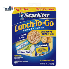 Lunch-To-Go Albacore Mix Your Own Tuna Salad, 4.5 Ounce Kit, 12 Pack