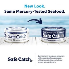 Safe Catch Wild Albacore Tuna Canned Low Mercury Can Tuna Fish Steak Gluten-F…