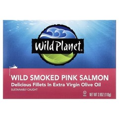 Wild Planet Wild Smoked Pink Salmon, 3.9 oz