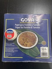 Goya Papel Para Pasteles Y Tamales 16 Oz Con Hilo Para Amarrar Tamales