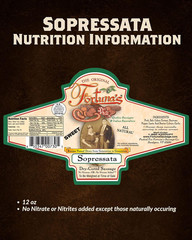 Sweet Sopressata Salami – Nitrate and Gluten Free, Dry Cured Naturally in the US