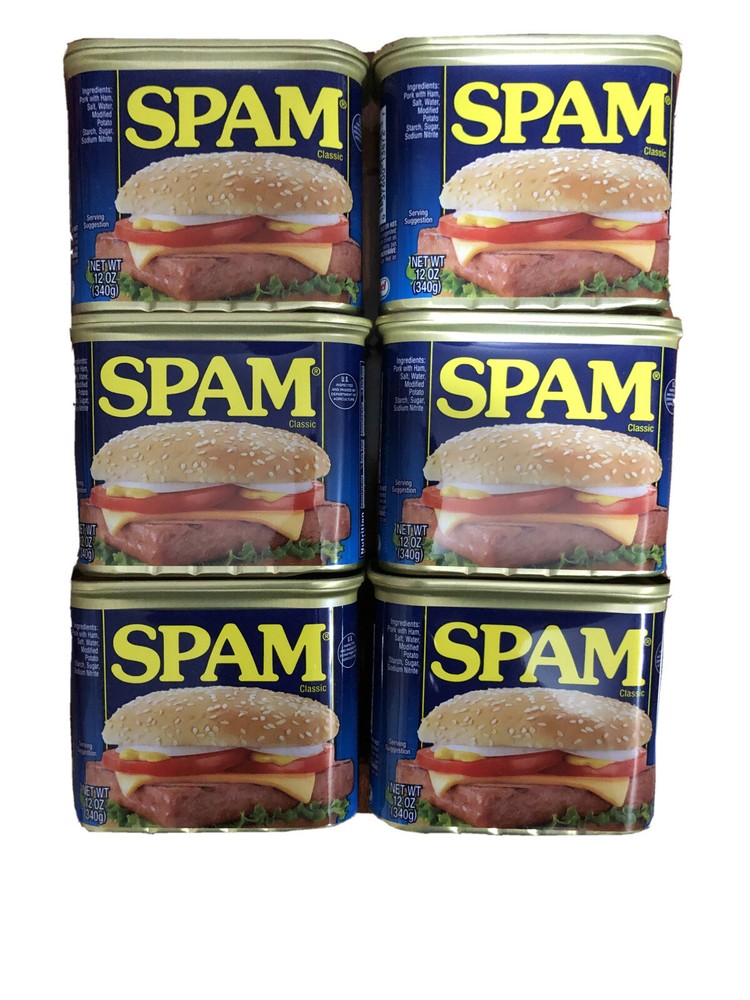 (6 Pack) Hormel Spam Classic 12 oz