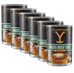 Yellowstone Angus Beef Chili with Beans 15 Oz Can Gluten Free Delicious (6 Cans)
