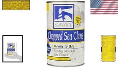 High-Quality Chopped Sea Clams 51oz Can – Ideal for Home Chefs and Restaurants