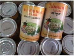 3 cans Ant Eggs In Brine Authentic Thai Cooking Menu 100 g. Of Eggs DHL Shipping