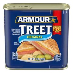 6-Pack Armour Star Original Treet Luncheon Loaf, 12oz Can, Smoked Chicken & Pork
