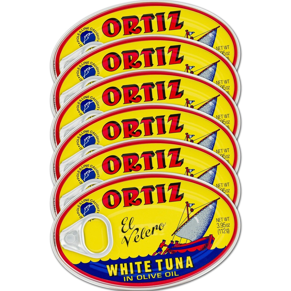 Ortiz White Tuna in Olive Oil Fresh Tender Slices Spanish Wild Caught Tuna Hi…